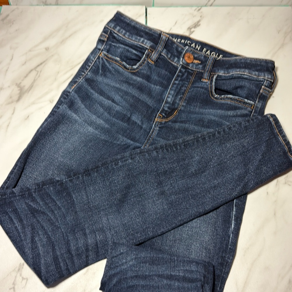 American Eagle size 4R Blue Girl Jeggings